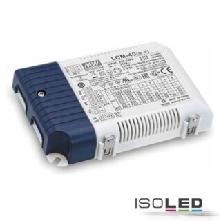 LED constant current transformer MW LCM-40KN 350/500/600/700/900/1050mA, KNX dimmable, SELV