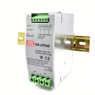 MEANWELL DR-UPS40 - 24V/DC Battery Controller for DIN Rail UPS system