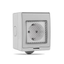 HOME SMART PS-16-WPE - SONOFF kompatible 1-fach Steckdose outdoor WIFI